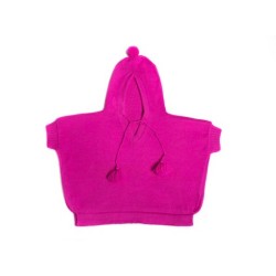 Poncho nouveau-né à capuche Alpaca bébé