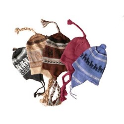 Bonnet à oreilles bolivien Pur Alpaca