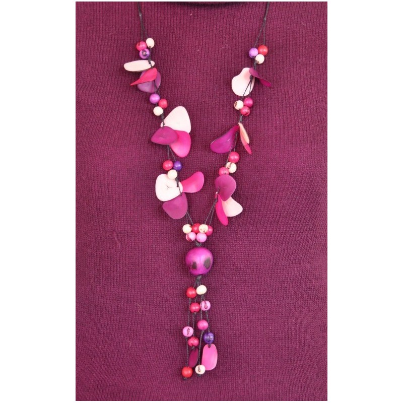 Collier en ivoire végétal ( grand )