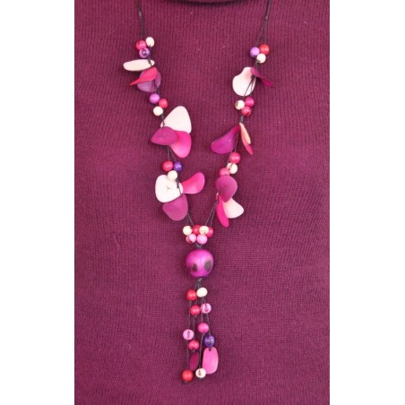 Collier en ivoire végétal ( grand )