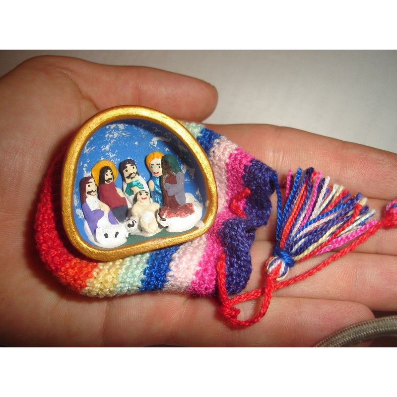 Crèche de collection miniature avec étui