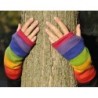 Mitaines Fourrées (arc-en-ciel,noir,bleu ou rose)