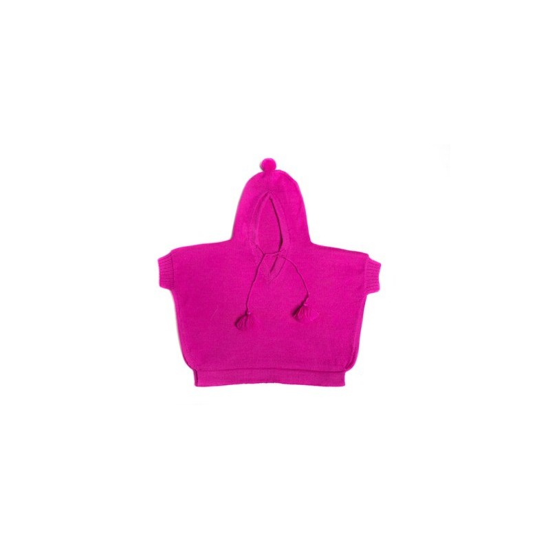 Poncho nouveau-né à capuche Alpaca bébé