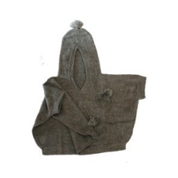 Poncho nouveau-né à capuche  Alpaquitq