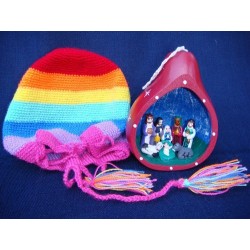 Crêche calebasse ( à suspendre ) avec étui