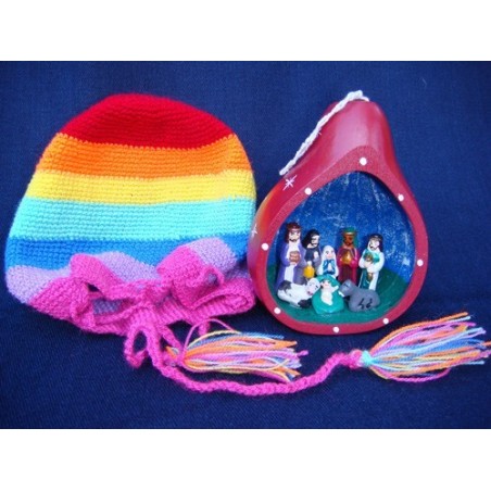 Crêche calebasse ( à suspendre ) avec étui